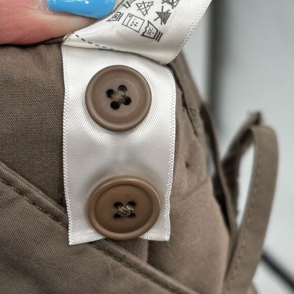 ZARA Origins Brown Utility Cargo Pants High Waist Relaxed Fit Women Size 32 NWT - Picture 8 of 11